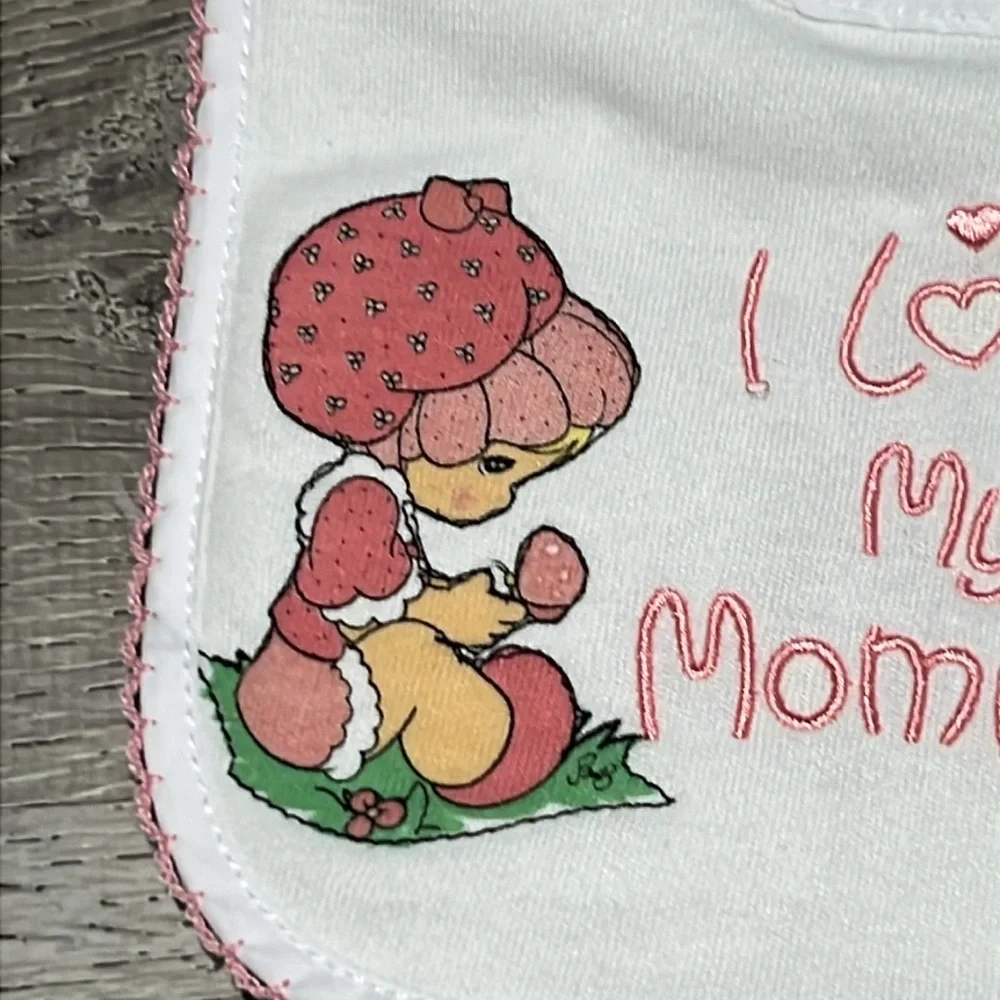 Vintage Precious Moments Pink Bib